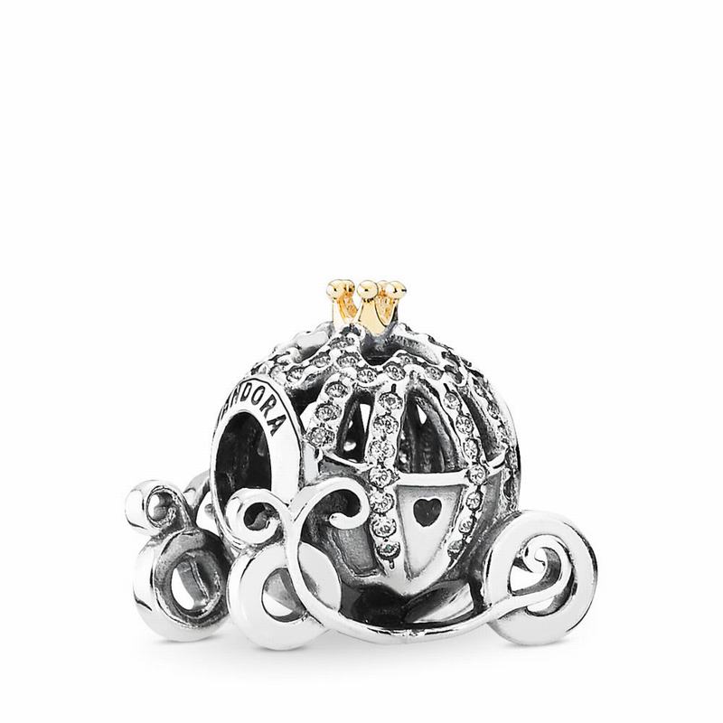 Pandora Australia Disney Cinderella's Pumpkin Coach Charm - Two Tone | MILCRP568